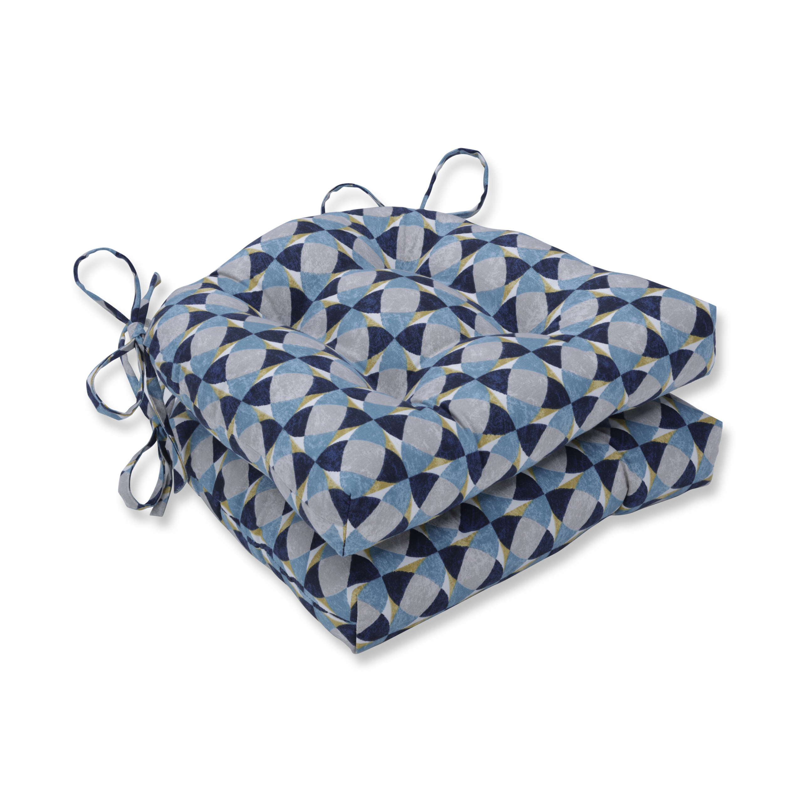 Alvin Indoor Reversible Dining Chair Cushion (Set of 2)