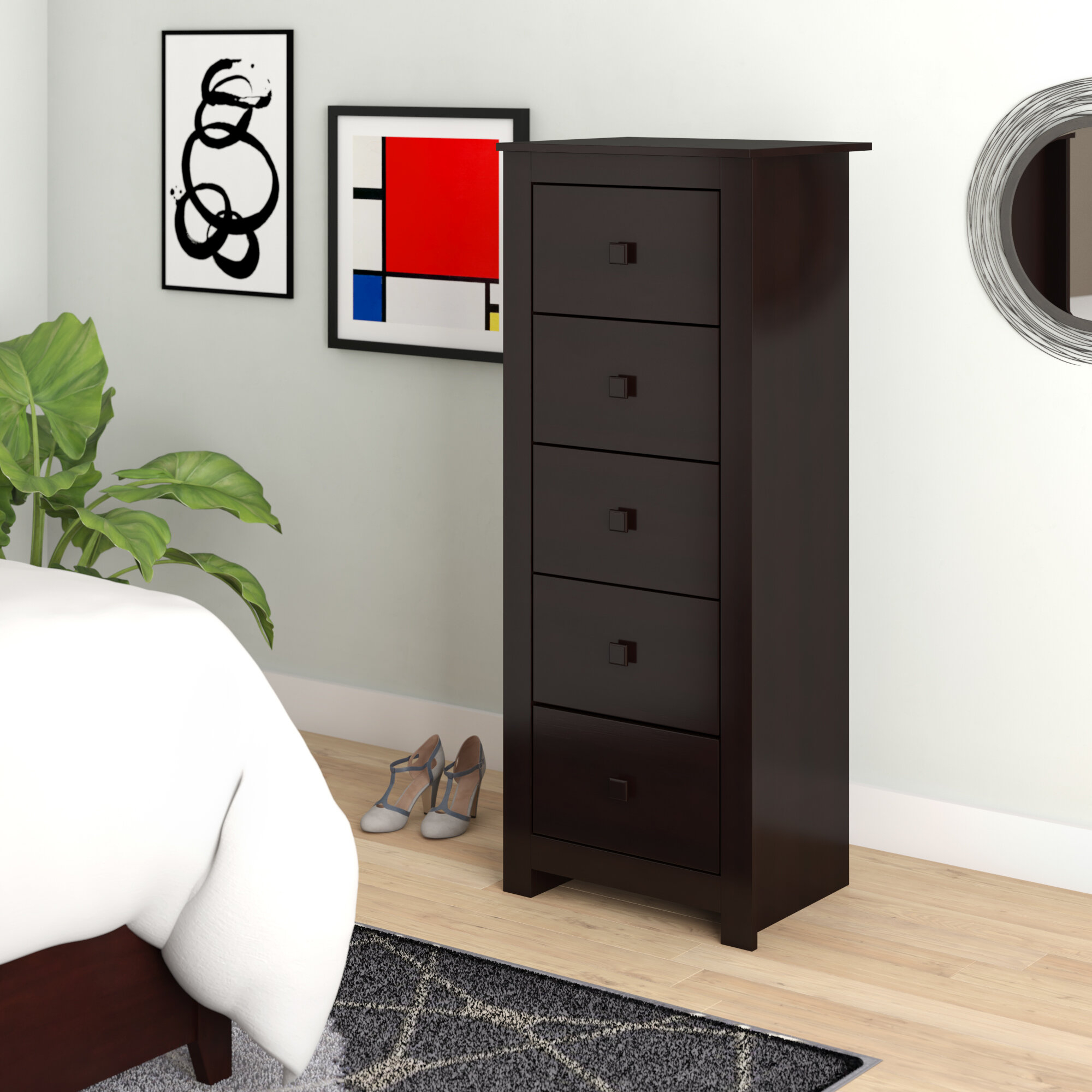 Angelica 5 Drawer Semainier