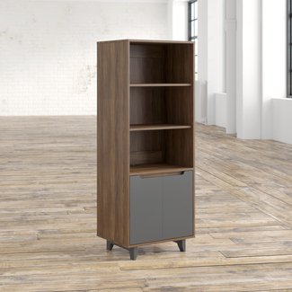 Audio Component Cabinet Furniture, Carson Horizontal Bookcase Rustico