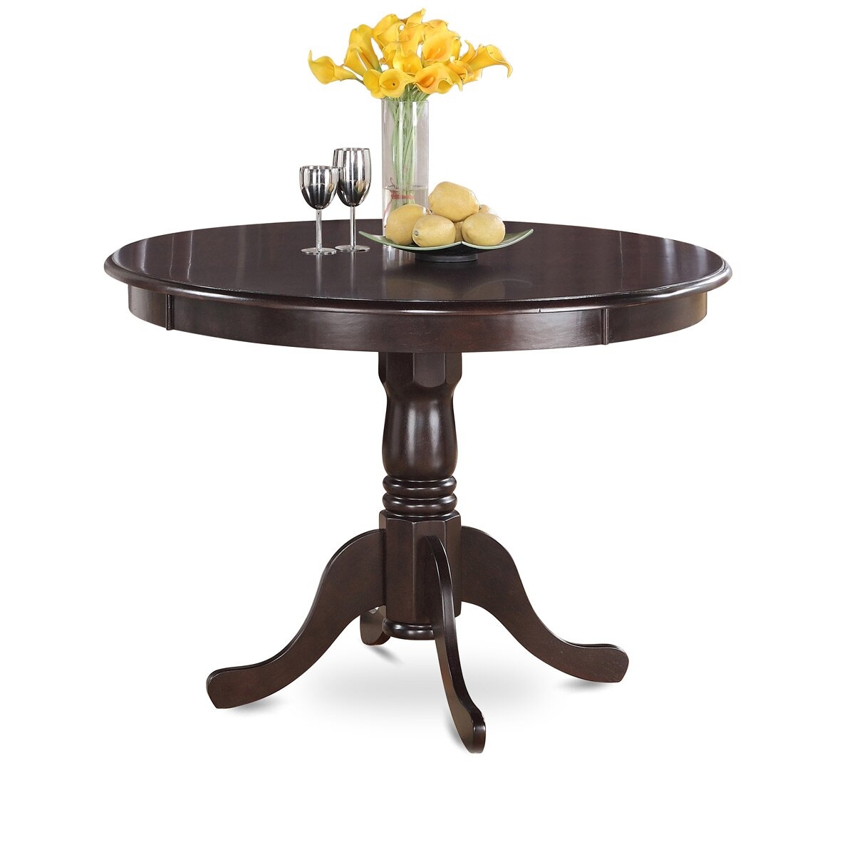 Antique Oak 48\ Round Pedestal Dining Table, Mission Sunset Trading 48 In.....