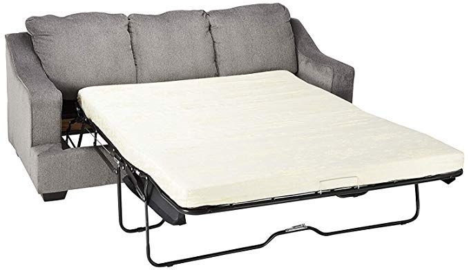 Ashley Furniture Signature Design - Gilmer Chenille Upholstered Queen Size Sleeper Sofa - Contemporary - Gunmetal