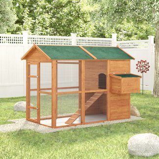 Auggie Deluxe Large Backyard Chicken Coop with Chicken Run