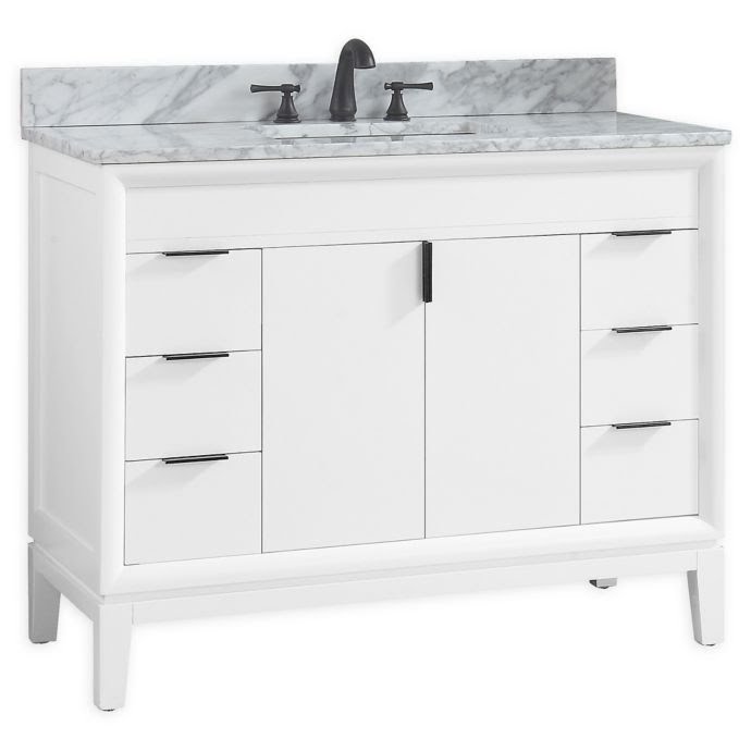 Avanity™ Emma 43-Inch Single Vanity with Sink and Mirror ...