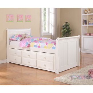 White Twin Bed With Storage Visualhunt, White Twin Bed With Trundle And Storage Drawers