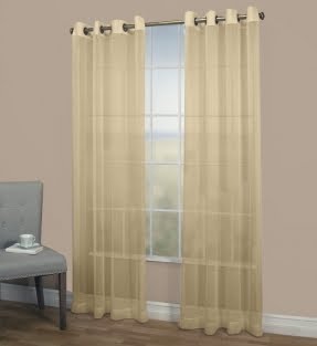 Bal Harbour Semi-Sheer Grommet Single Curtain Panel