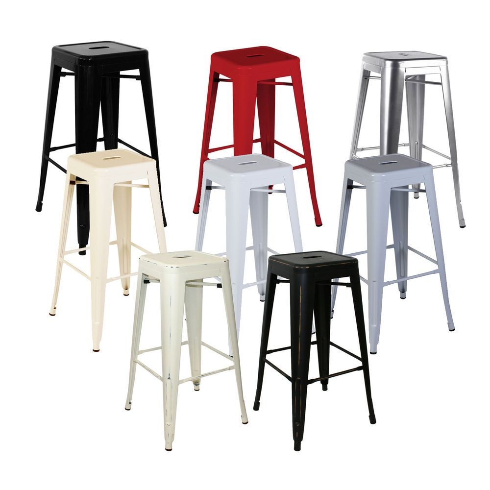 Bar Stools| Adeco Antique Copper 30-inch Metal Bar Stools ...