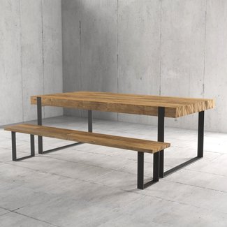 Bartholomew 2 Piece Solid Wood Dining Set