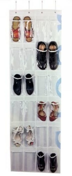 Bath 12 Pair Overdoor Shoe Organizer