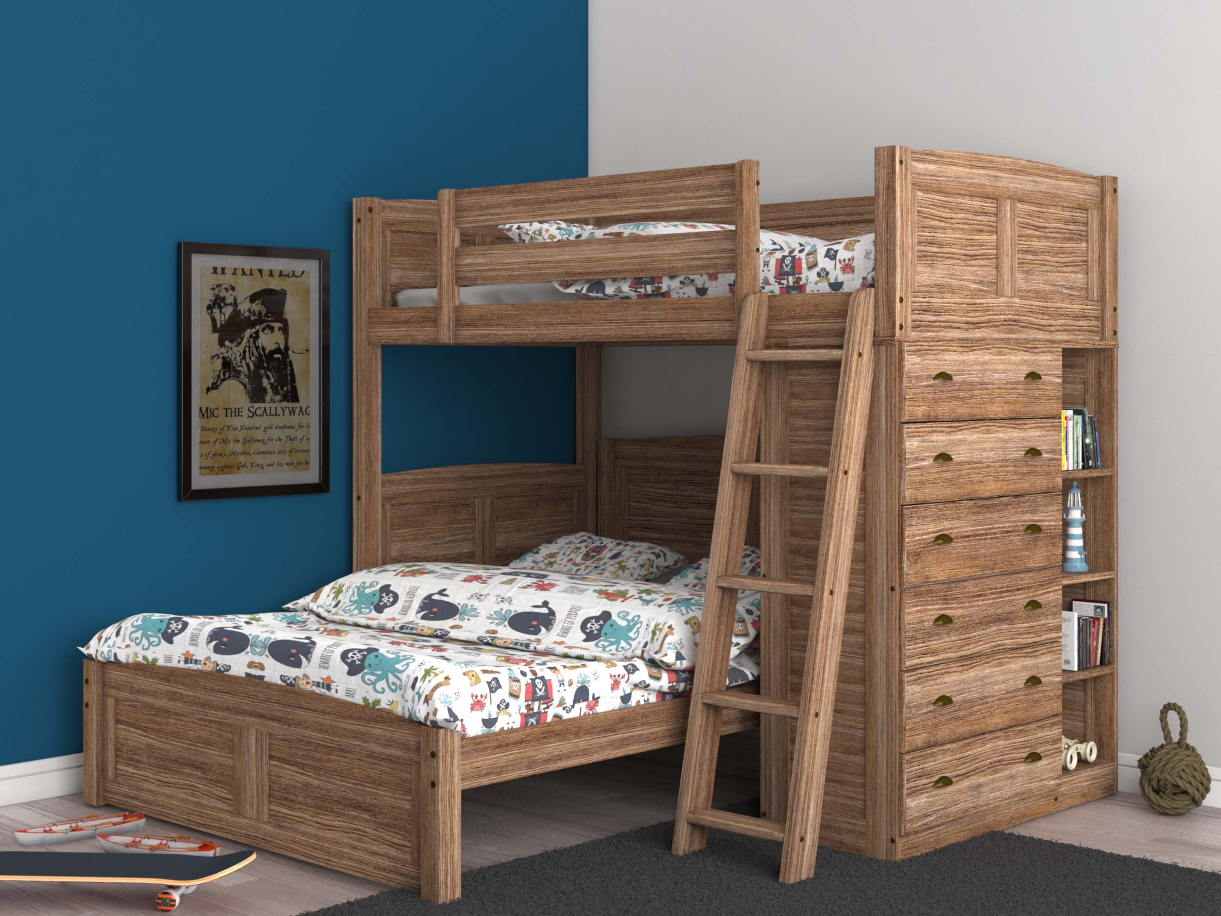 Bunk Beds With Dressers Visualhunt, Full Over L Shaped Bunk Beds