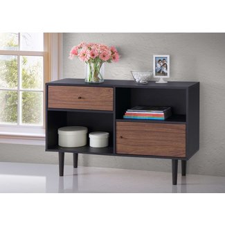 Baxton Furniture Studios Auburn Mid-Century Modern Scandinavian Style Sideboard Storage Cabinet