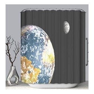 BEICICI Color Shower Curtain, Planets Multi-Color,Custom Shower Curtain Bathtub Bathroom Accessories.