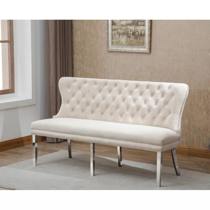 accent bench with high back