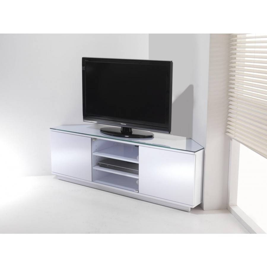 Verlenen Formuleren Automatisch White Corner TV Stand - VisualHunt
