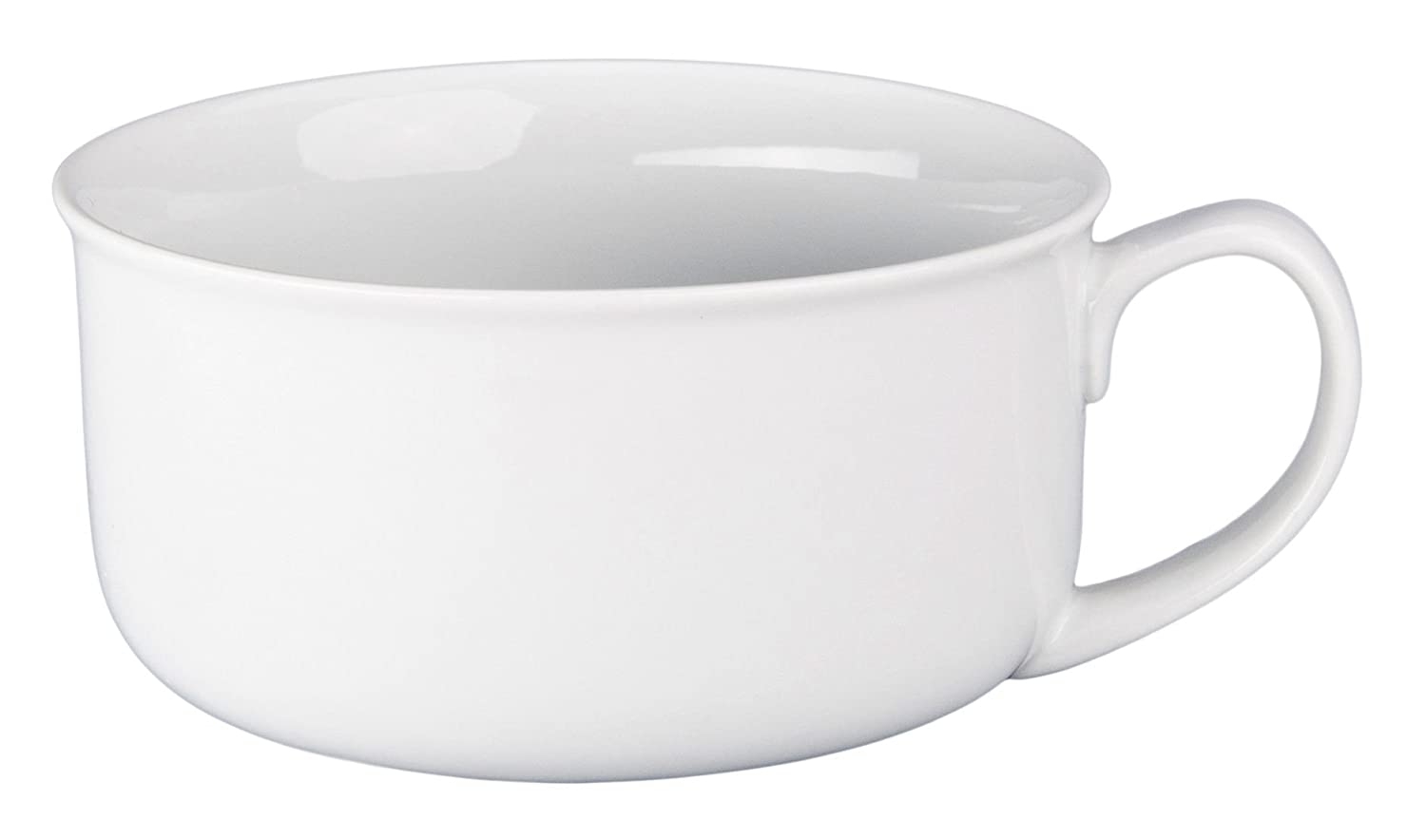 BIA Cordon Bleu Oversized Jumbo White Soup Bowl with Handle, 20 Ounce