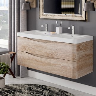 Blondene Modern 48" Double Bathroom Vanity Set