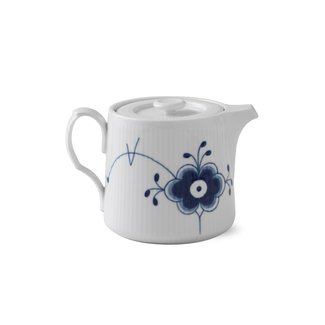 Blue Fluted Mega 0.78 qt. Porcelain Teapot