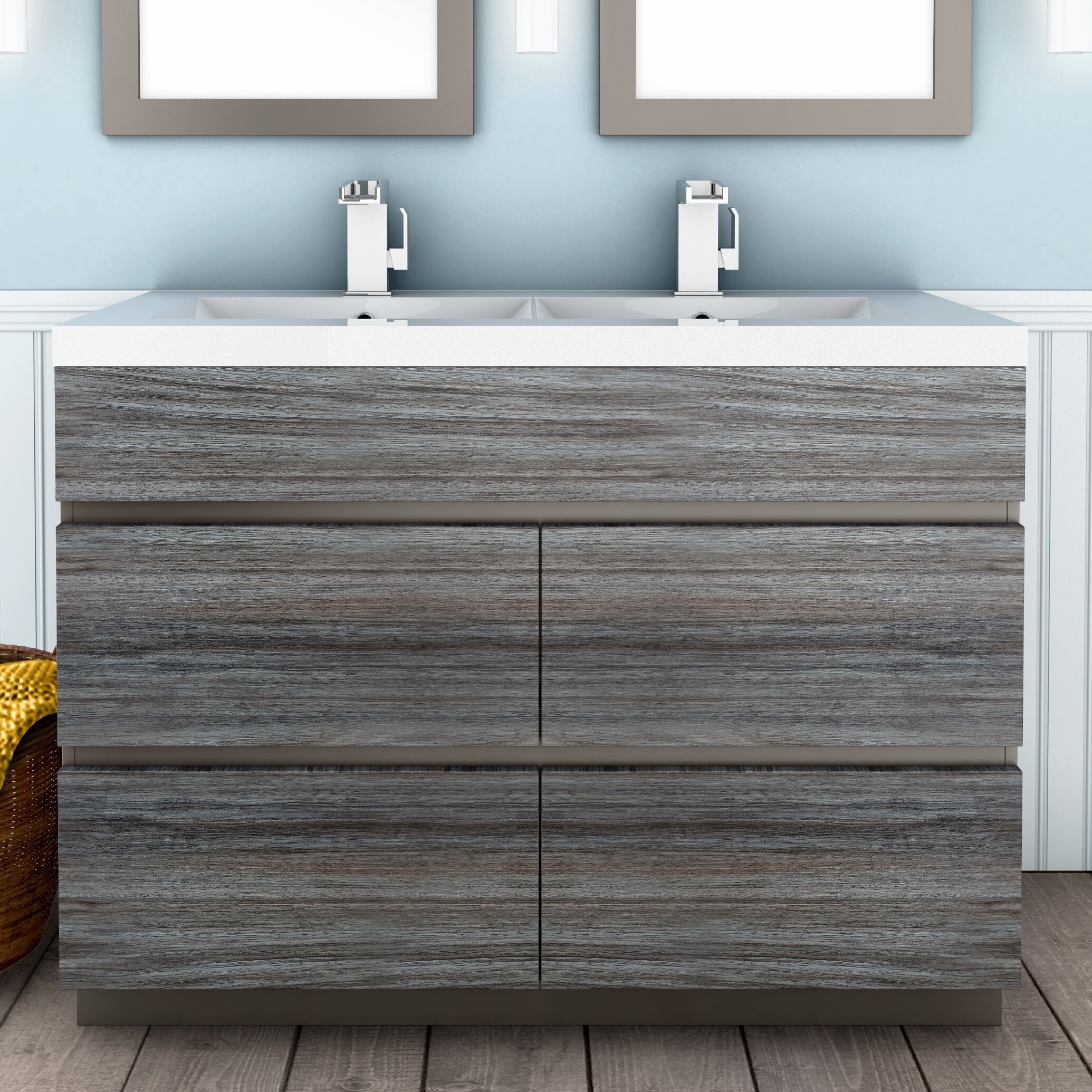 Boardwalk 48" Double Bathroom Vanity Set