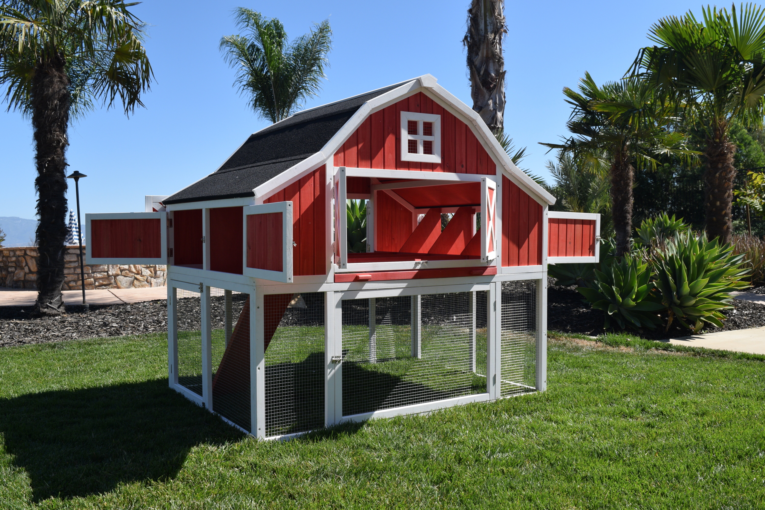 Bodnar Chicken Coop with Nesting Area and Transition Door