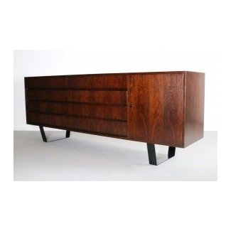 BOLD Mid Century Modern Rosewood Credenza — ABT Modern