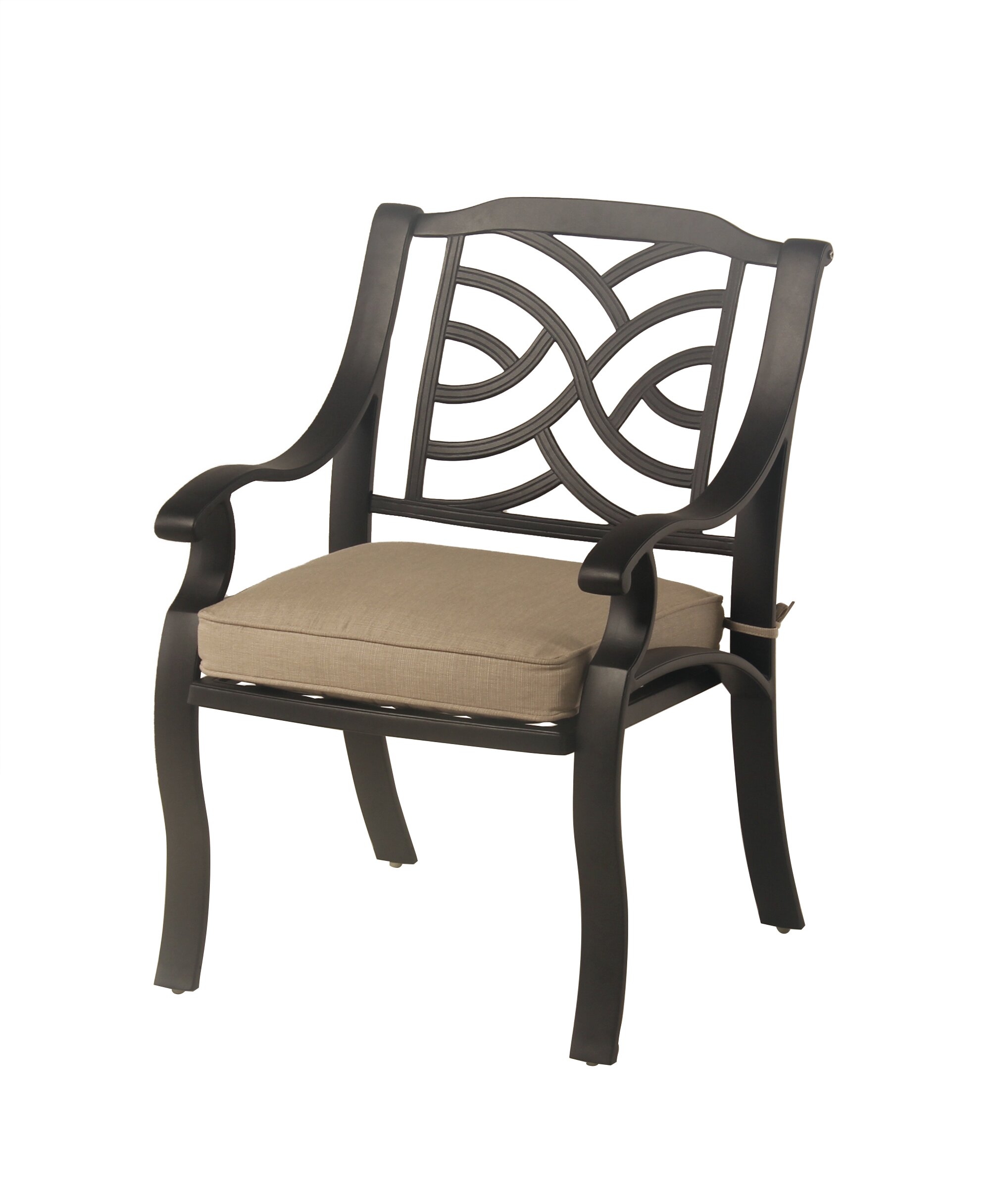 Borman Stacking Patio Dining Chair with Cushion