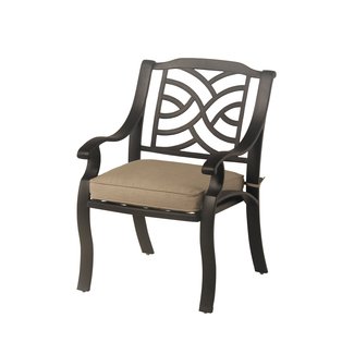 Borman Stacking Patio Dining Chair with Cushion
