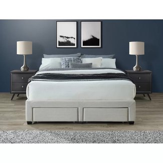 Braham Queen Upholstered Storage Platform Bed
