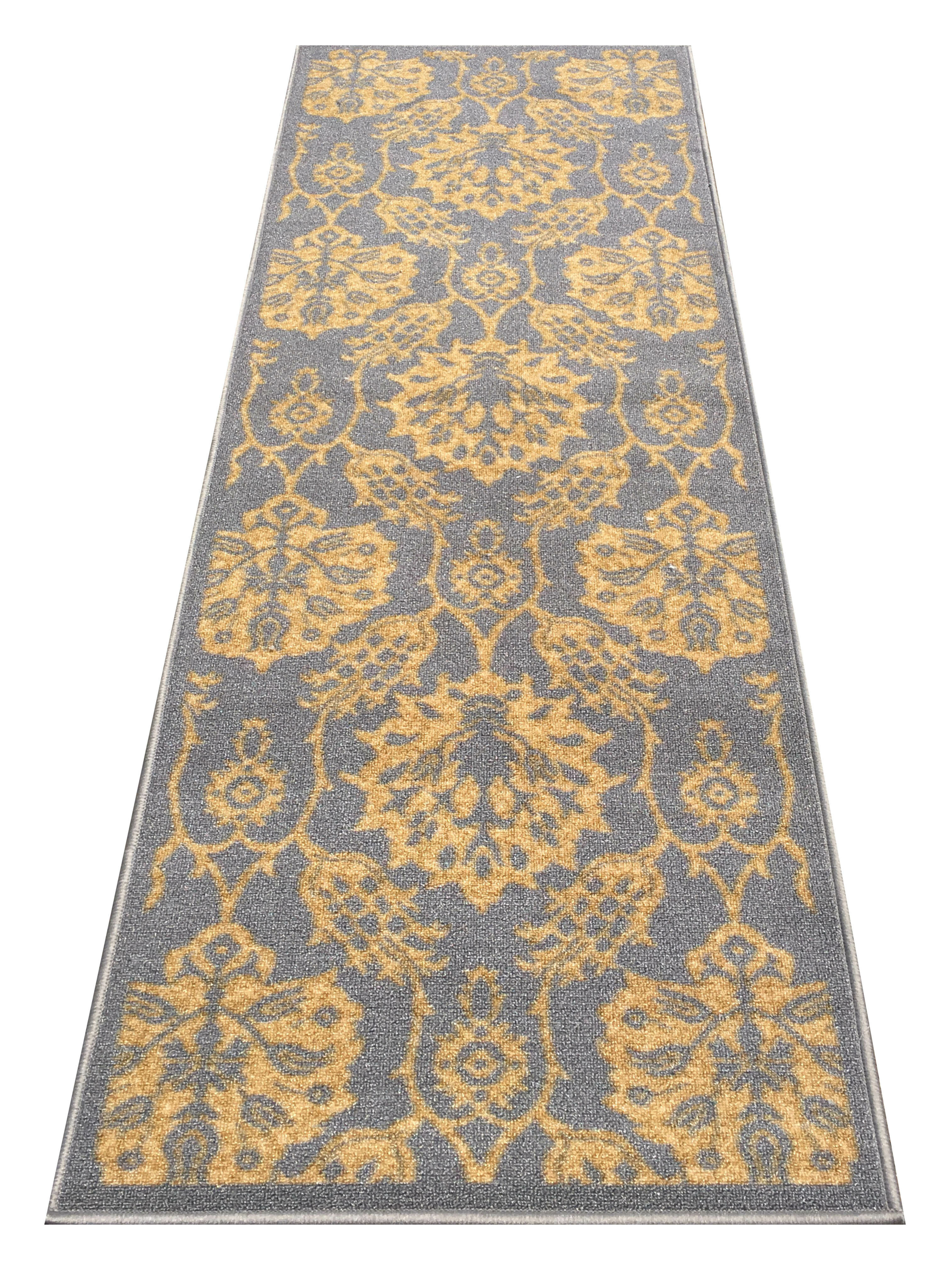 Braud Non-Slip Backed Gold Area Rug