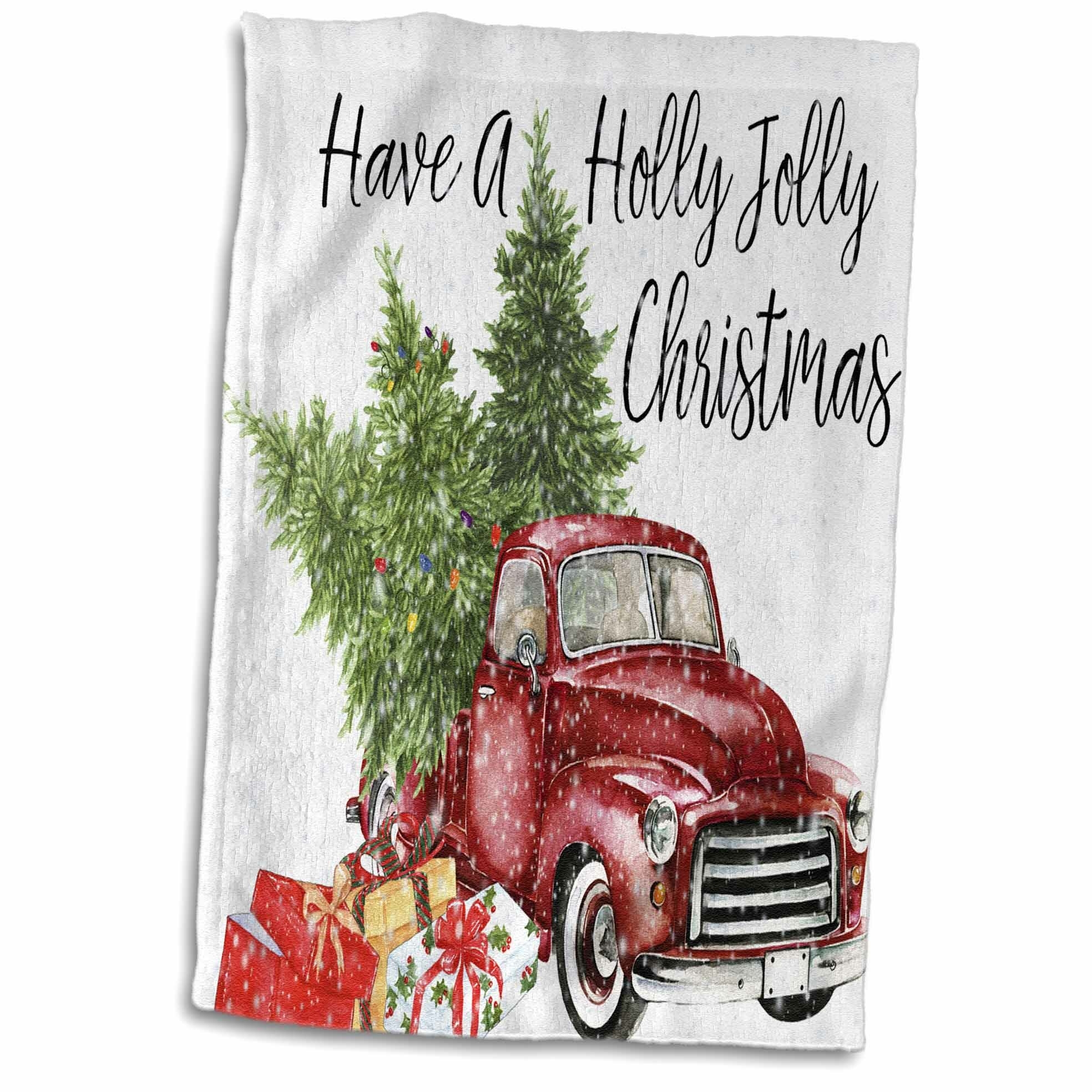 Braydon Have a Holly Jolly Christmas Hand Towel