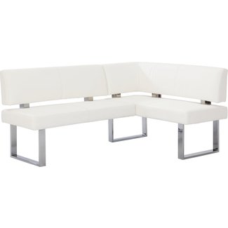Broderick Upholstered Faux Leather Corner Bench
