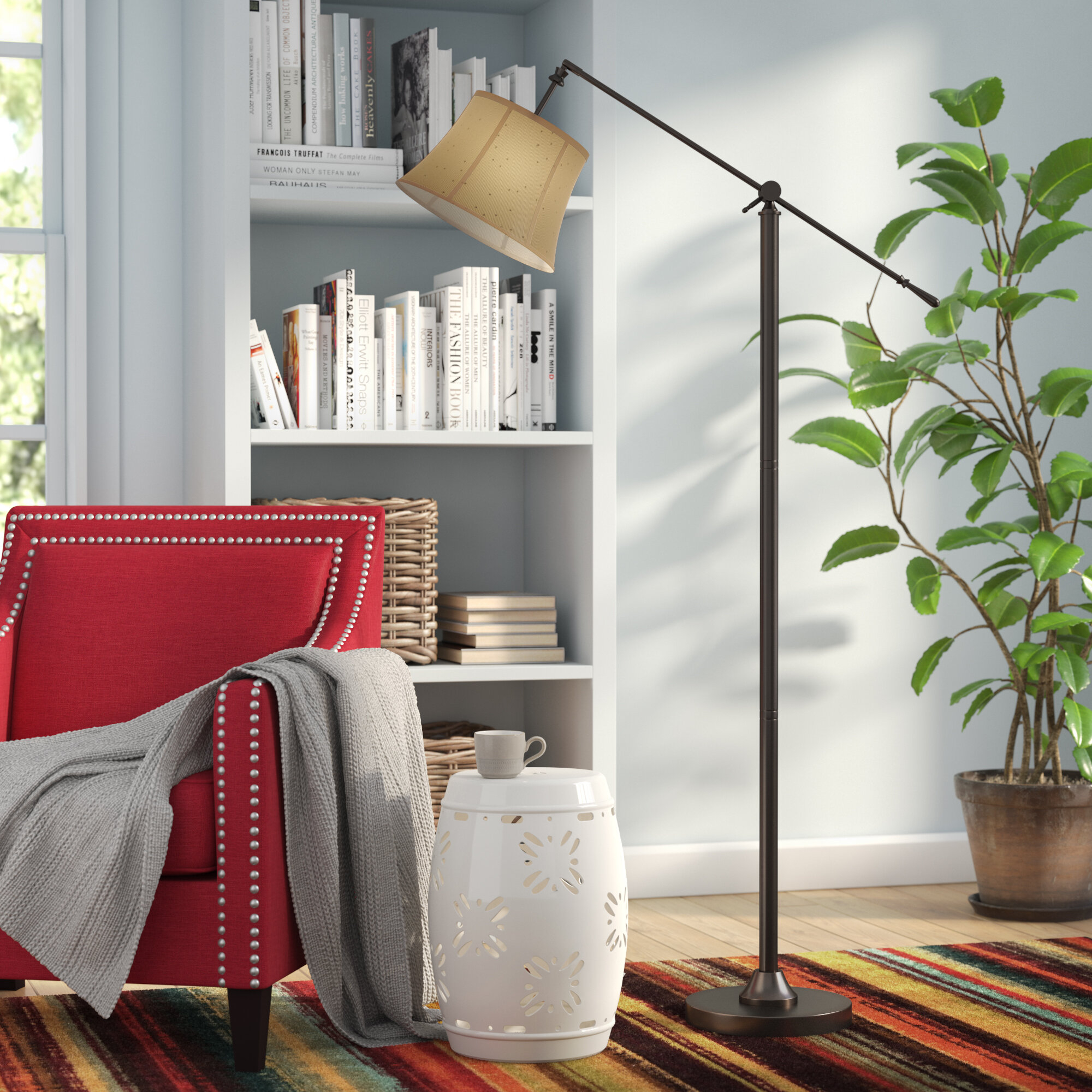 Bryner 65" Swing Arm Floor Lamp