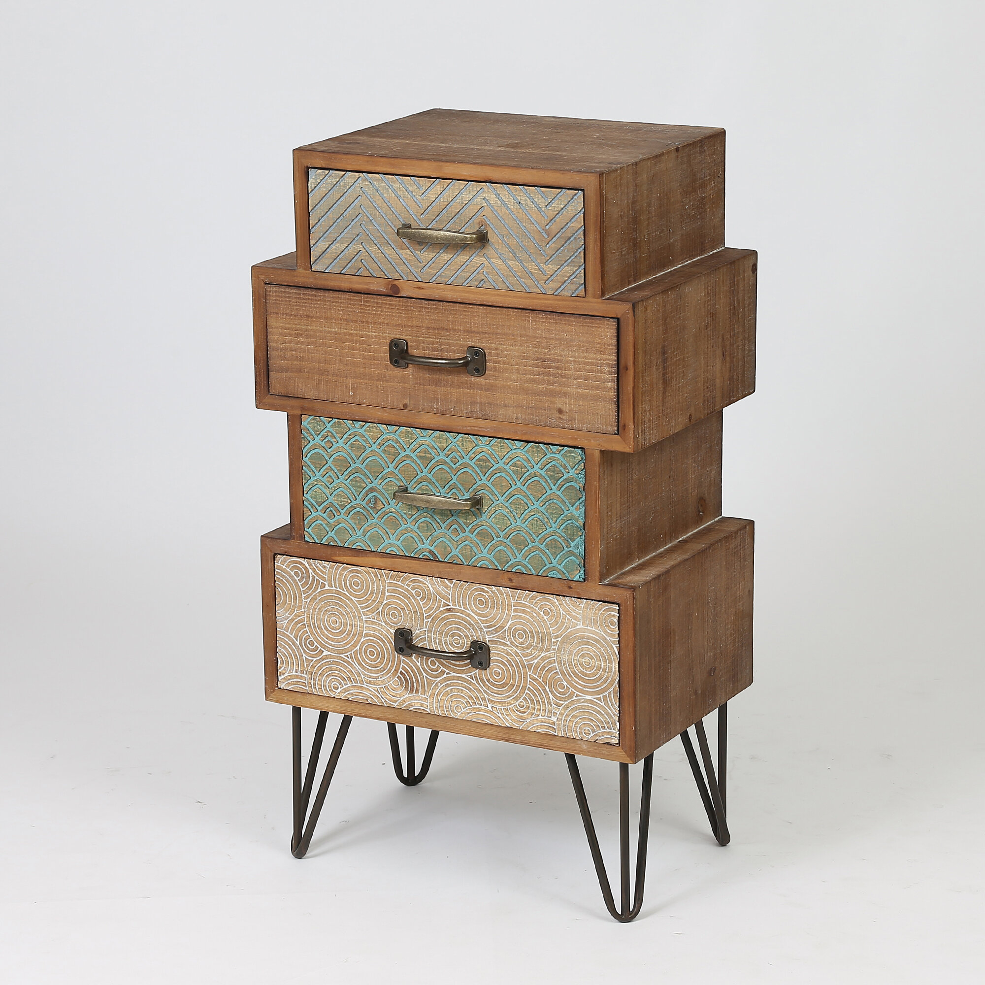 Burhardt Chic 4 Drawer Accent Cabinet