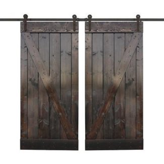 CALHOME 36 in. x 84 in. Dark Chocolate Stain Wood