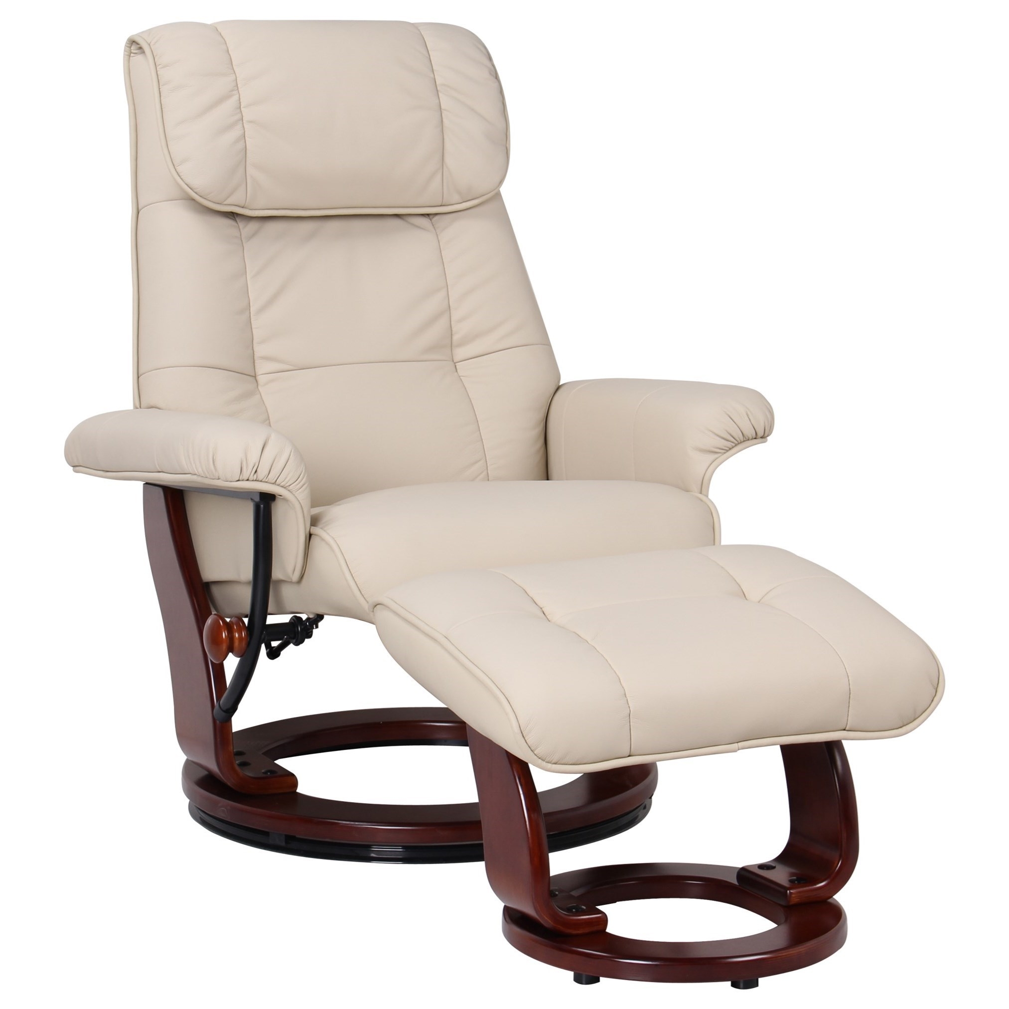 annandale manual swivel recliner with footstool