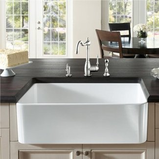 Cerana II 33 L X 19 W Fireclay Farmhouse Kitchen Sink