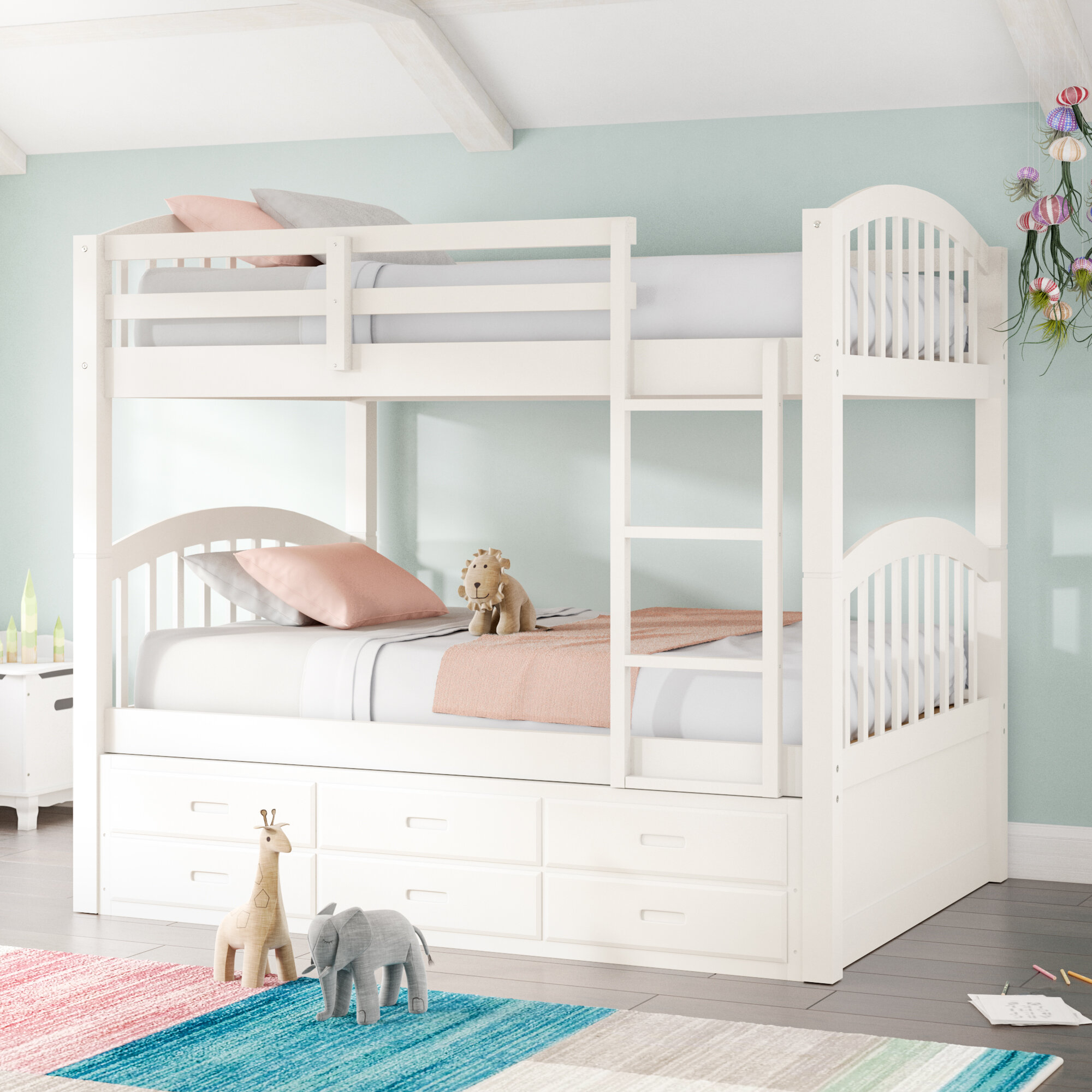 Bunk Beds With Dressers Visualhunt, Twin Over Bunk Bed With Trundle And Drawers