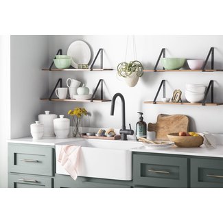 Charleston Reversible 30’’ x 20" Farmhouse Kitchen Sink with Basket Strainer