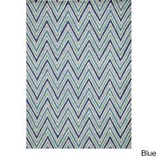 Chevron Zig Zag Non-slip Rubber Backed Runner Rug (1'8 x