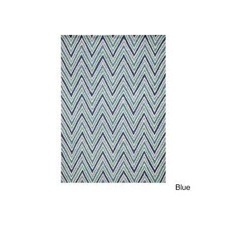 Chevron Zig Zag Non-slip Rubber Backed Runner Rug (1'8 x