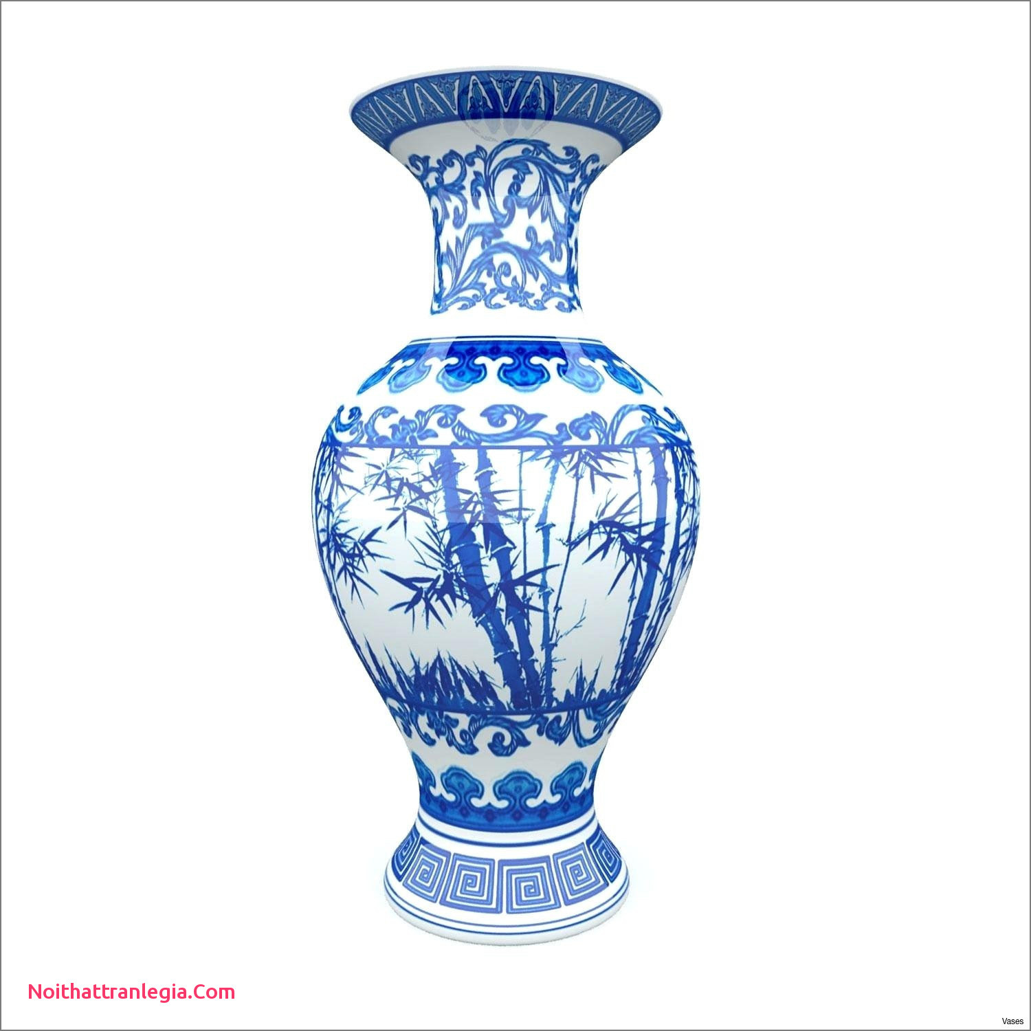 Chinese Blue and White Porcelain Vase 3D Model MAX OBJ