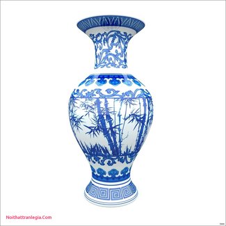 Chinese Blue and White Porcelain Vase 3D Model MAX OBJ