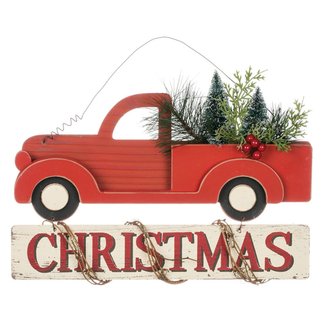 Christmas Truck Hanging Figurine