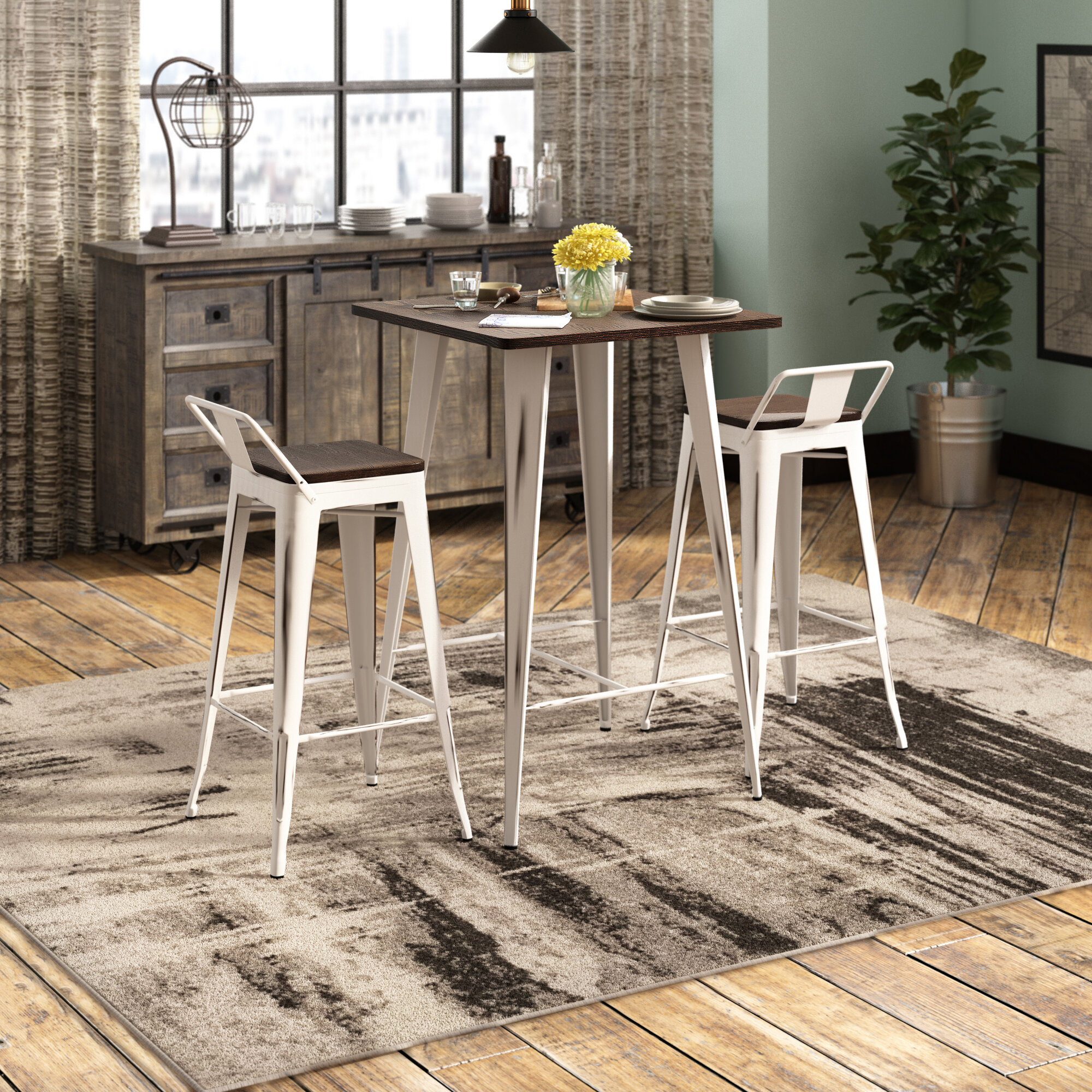 Claremont 3 Piece Pub Table Set