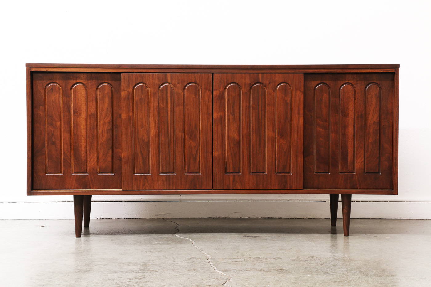 Classic Mid Century Modern Walnut Credenza | Vintage ...