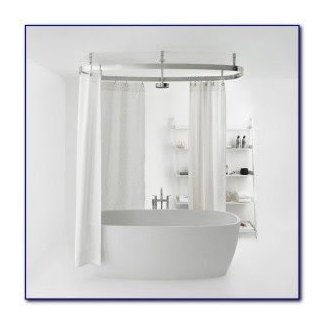 Clawfoot Tub Shower Curtain Visualhunt, How To Hang A Shower Curtain Around Clawfoot Tub