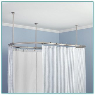 Clawfoot Tub Shower Curtain Visualhunt, Short Shower Curtain Liner Clawfoot Tub