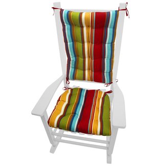 Coastal Indoor/Outdoor Rocking Chair Cushion