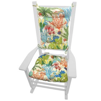 Coastal Indoor/Outdoor Rocking Chair Cushion