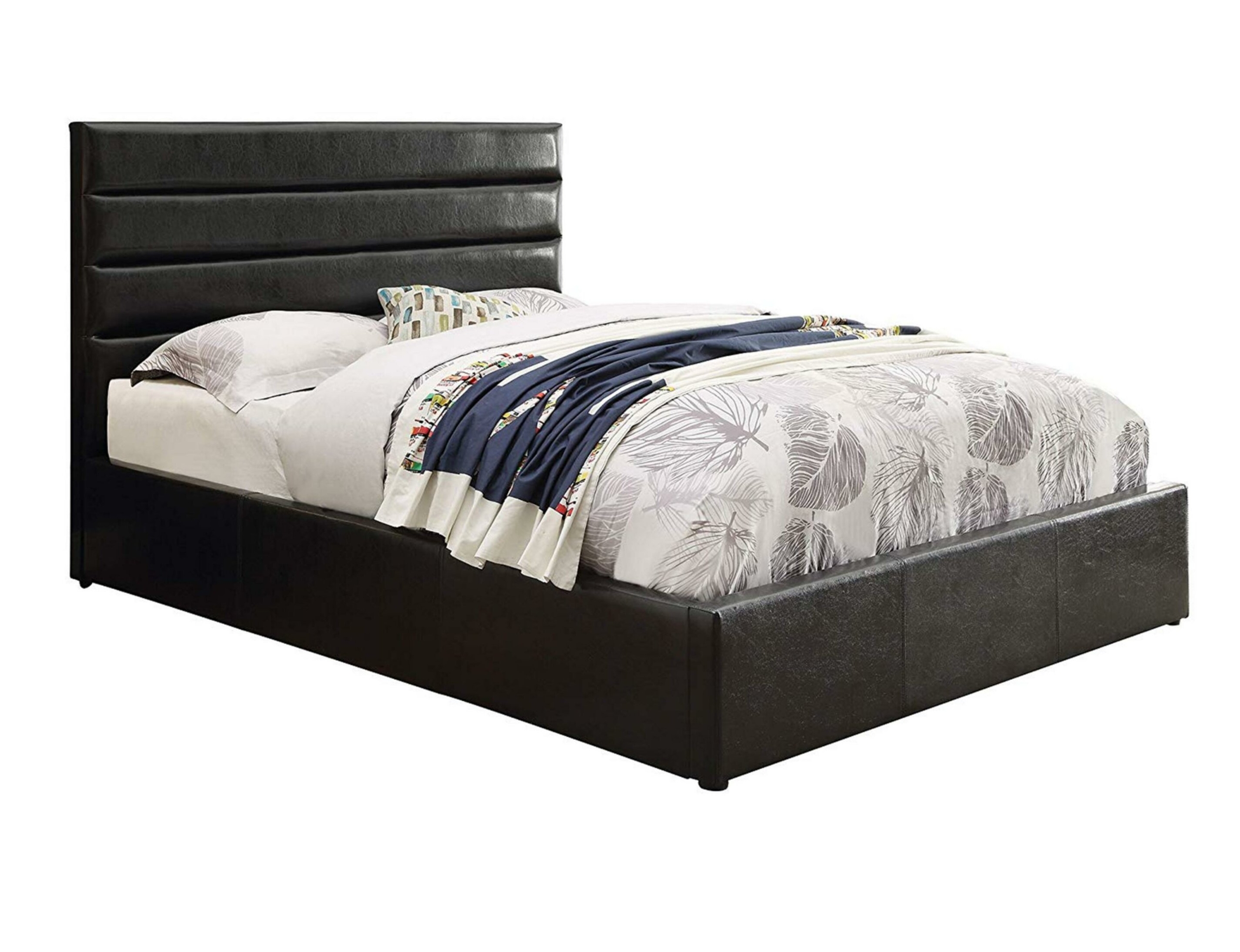 Coaster Home Furnishings 300469Q Upholstered Bed, Queen, Black