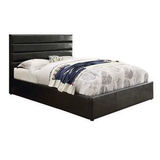 Coaster Home Furnishings 300469Q Upholstered Bed, Queen, Black