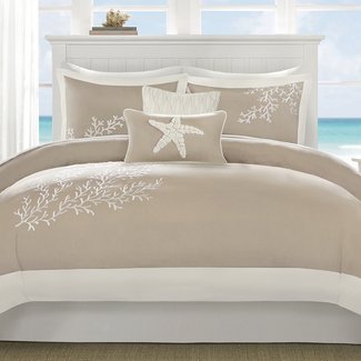Coastline 6 Piece Reversible Comforter Set
